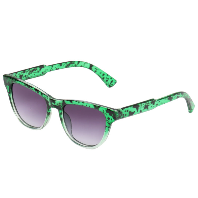 Damen modische oversized Sonnenbrille mit animalischem Muster Karnz