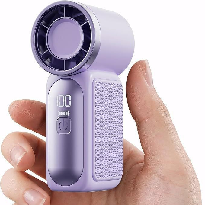 Damen tragbarer Mini Ventilator mit digitaler Anzeige Karnz