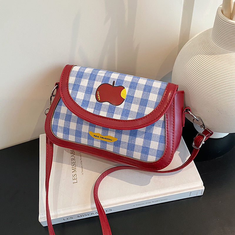Verspielt Karomuster Handtasche Karnz