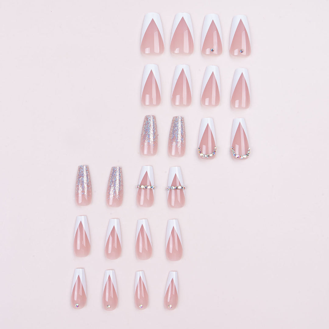 Glamouröse Stiletto Press-On Nägel Set