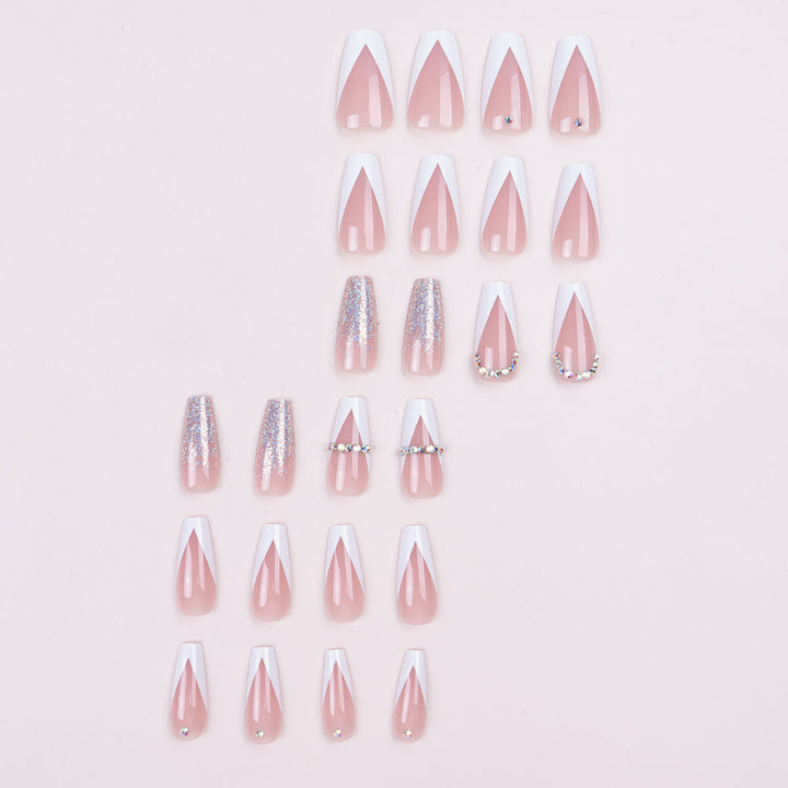 Glamouröse Stiletto Press-On Nägel Set