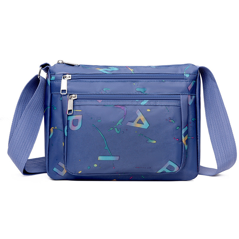 WoStylish Multi-Zipper Umhängetasche