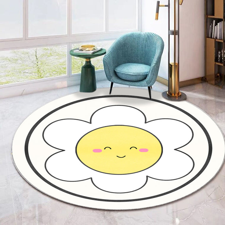 Emoji-Themen runder Teppich Karnz