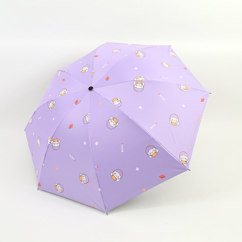 Damen Falt-Regenschirm mit lustigem Tierdesign Karnz