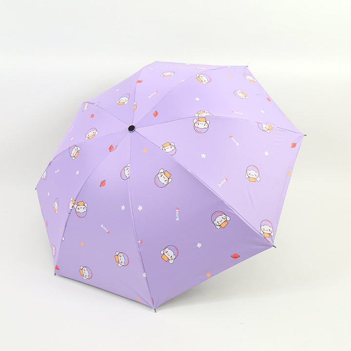 Damen Falt-Regenschirm mit lustigem Tierdesign Karnz