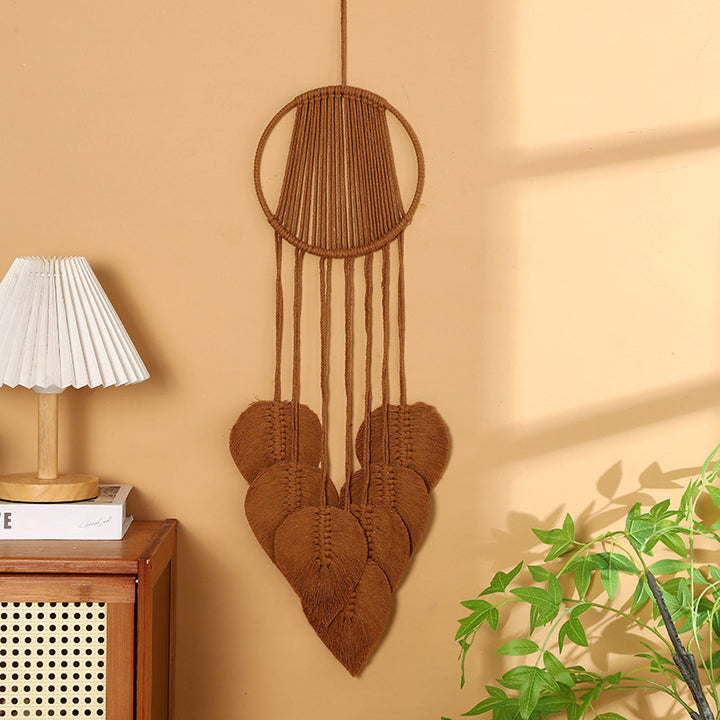 Makramee Herz Wandbehang Karnz
