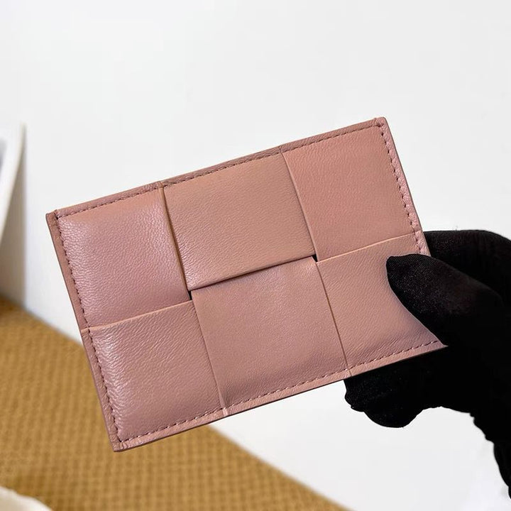 Woven Leather Card Holder Karnz