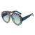 Damen modische Sonnenbrille mit glamourösem Strassrahmen Karnz