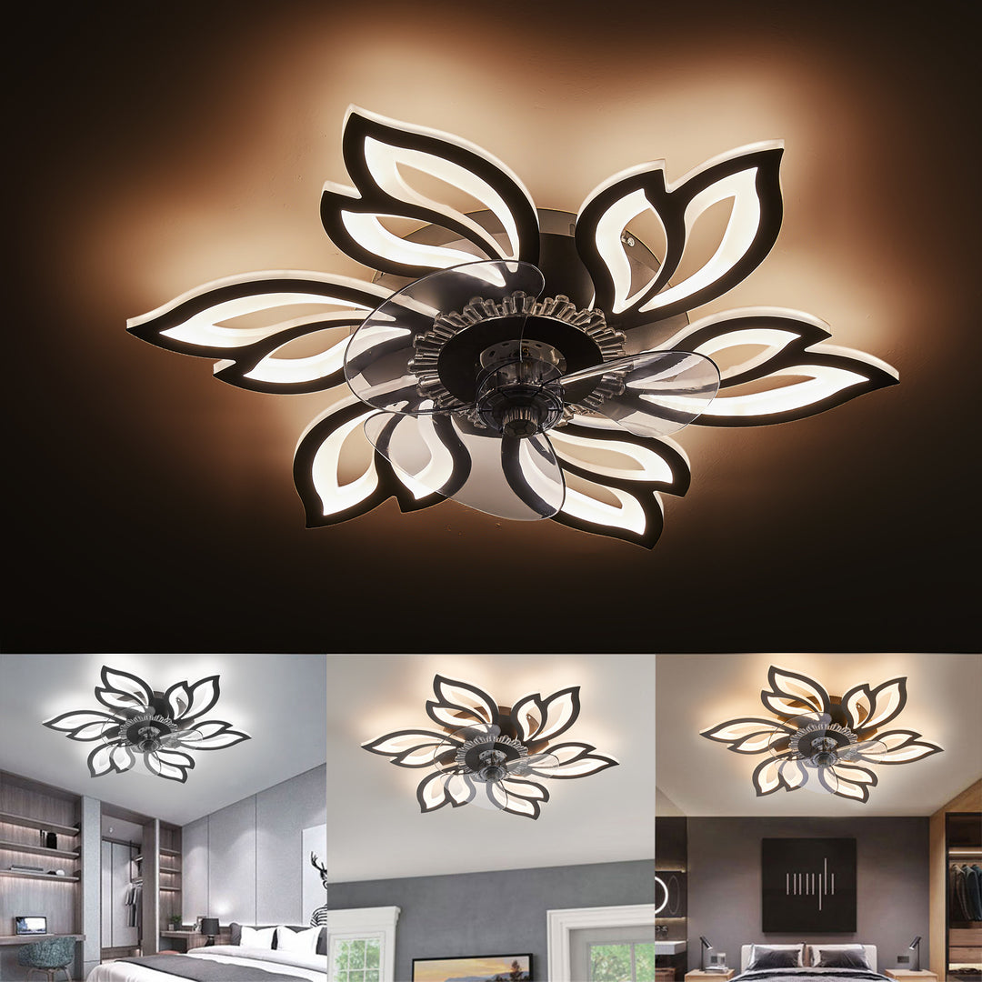 Florale Deckenventilator Leuchte
