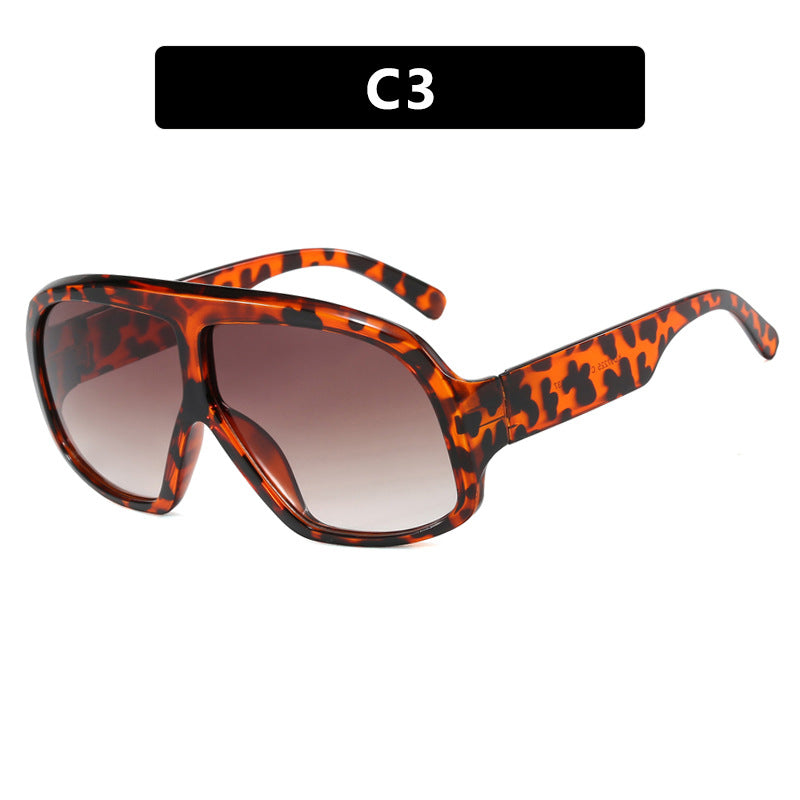 Damen oversized Sonnenbrille im modischen Schildkrötenmuster Karnz
