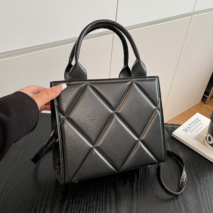 WoQuilted Kunstleder Handtasche Karnz