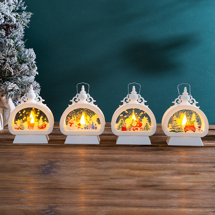 Dekorative Weihnachtslaterne mit LED-Beleuchtung