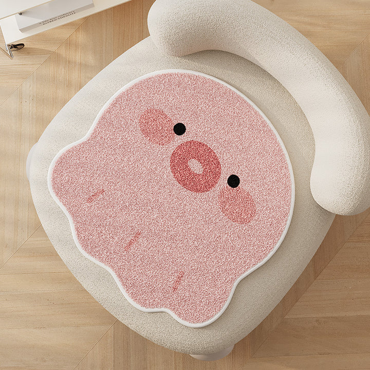 Acorn-Shaped Plush Chair Seat Cushion Pad with High-Pile Tufted Surface