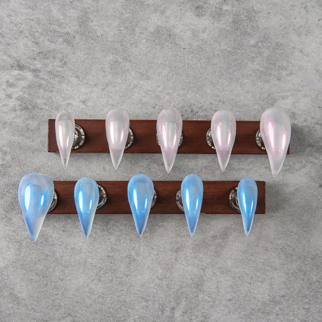 Künstlerische Gradient Stiletto Press-On Nägel