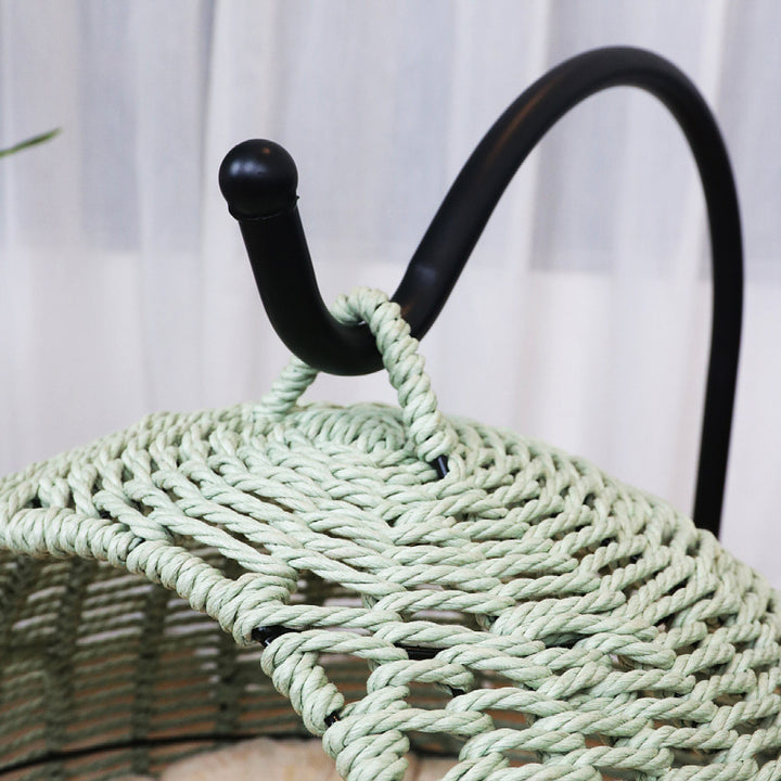 Bequemer Hängesessel aus Rattan Karnz