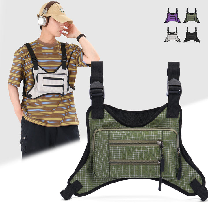 Verstellbare Utility-Brusttasche Karnz