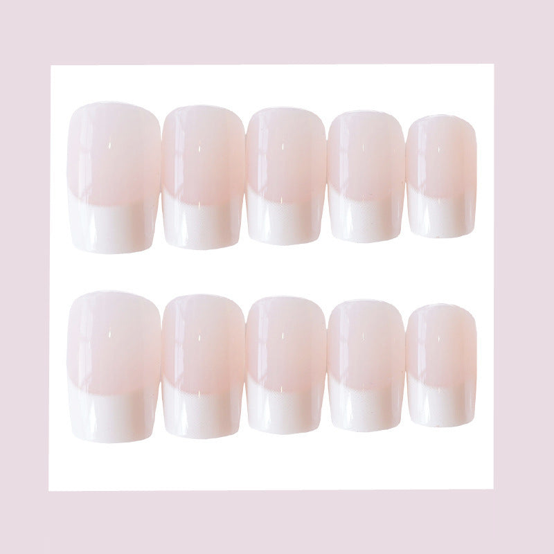Premium French Tip Press-On Nail Art Karnz