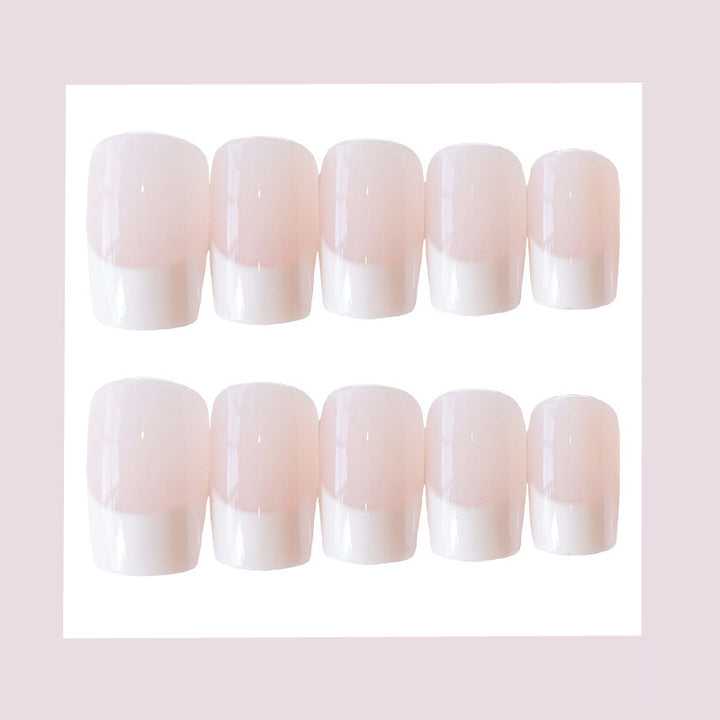 Premium French Tip Press-On Nail Art Karnz