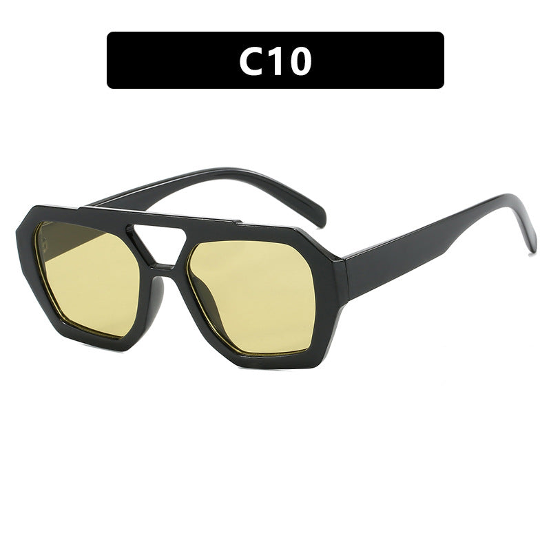 Damen stilvolle Sonnenbrille im markanten Achtkant-Design Karnz