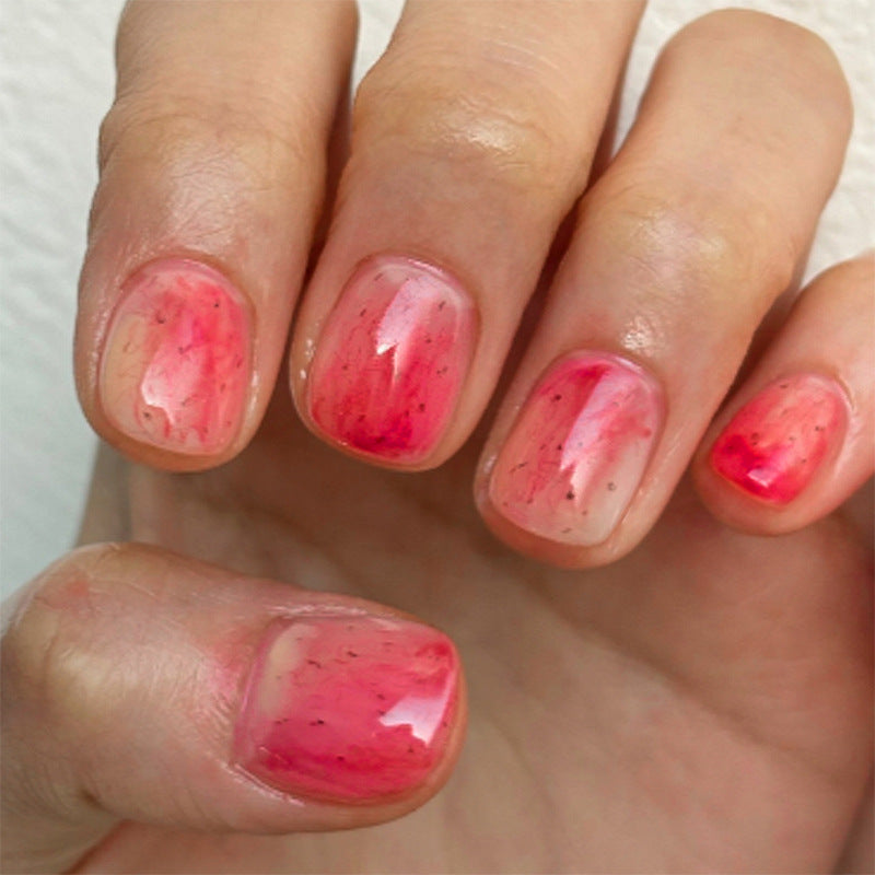 Stylisches Marmor-Finish Press-On-Nagelset Karnz