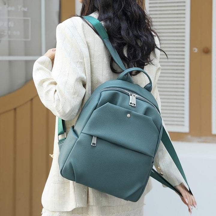 Premium Leder Laptop Rucksack Karnz