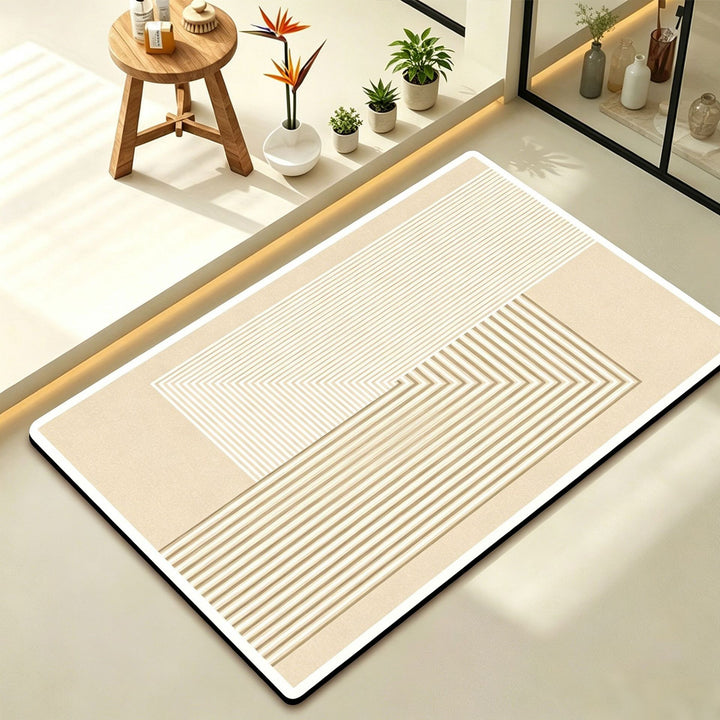 Abstrakte Moderne Badmatte Karnz