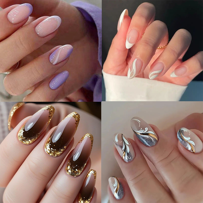 Elegante Ombre Nagelkunst Karnz