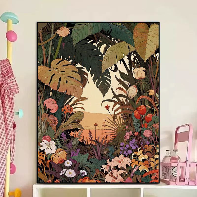 Blumenmotiv Leinwandkunst Karnz