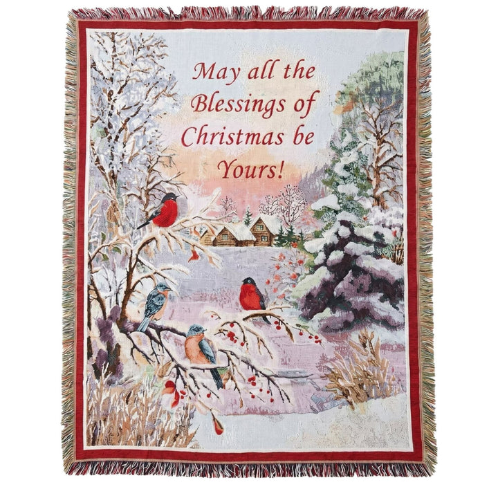 Festliches Winter Saison Wandteppich Werfen Decke