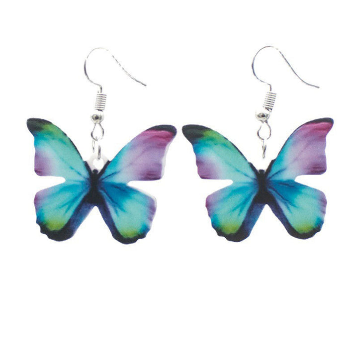 Schmetterling-inspirierte Anhängerohrringe Karnz 1786866777