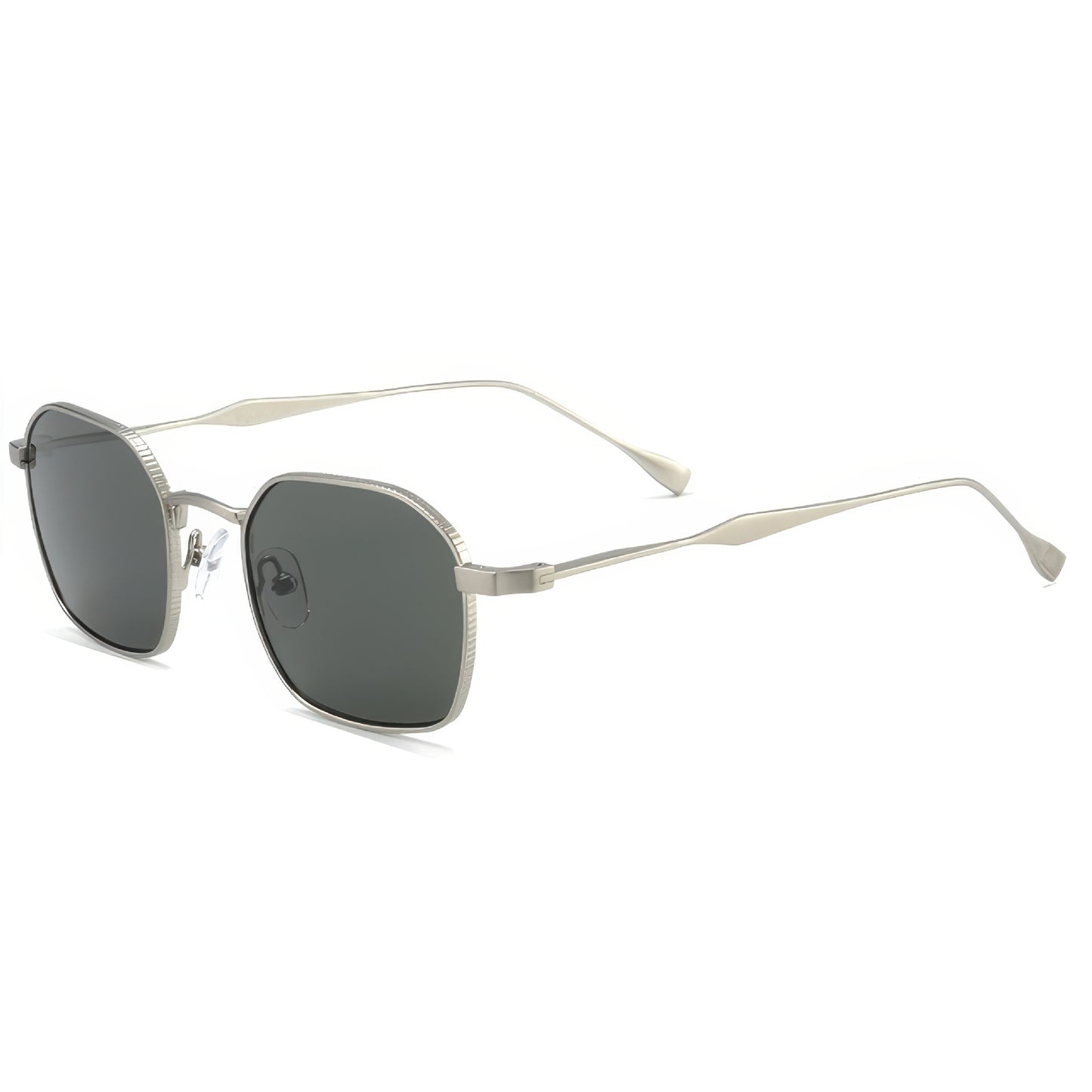 Damen modische Sonnenbrille im eleganten quadratischen Design mit hochwertigem Metallrahmen Karnz