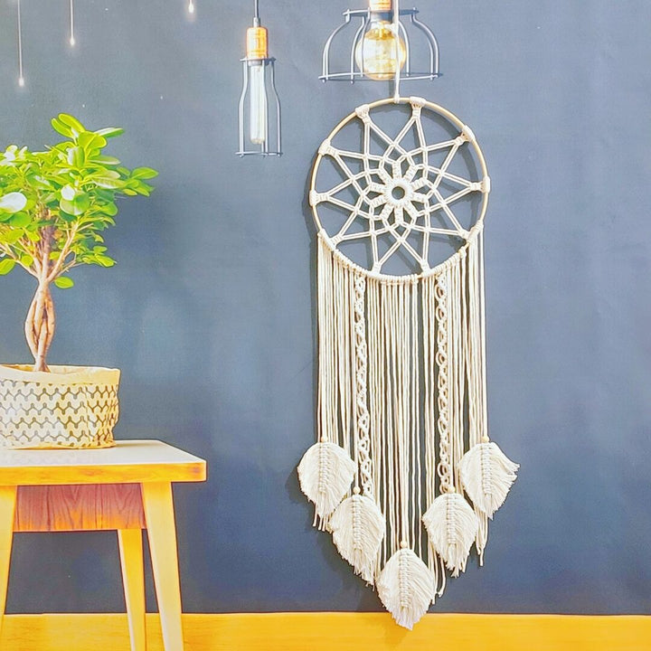 Bohemian Makramee Wandkunst Karnz
