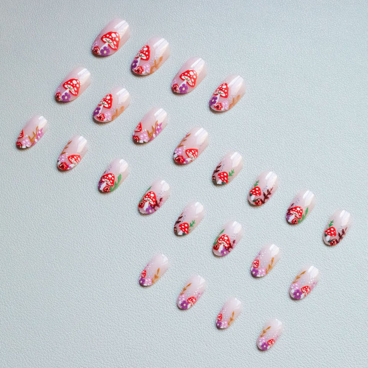 Verspielt Pilz Nagelkunst Set