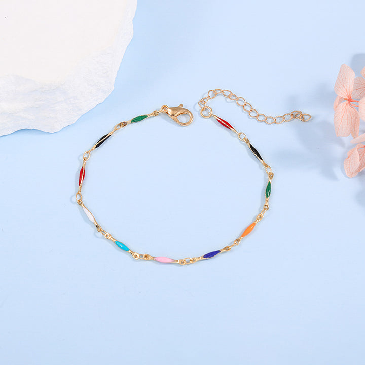 Elegante verstellbare Edelstein-Kettenarmband Karnz