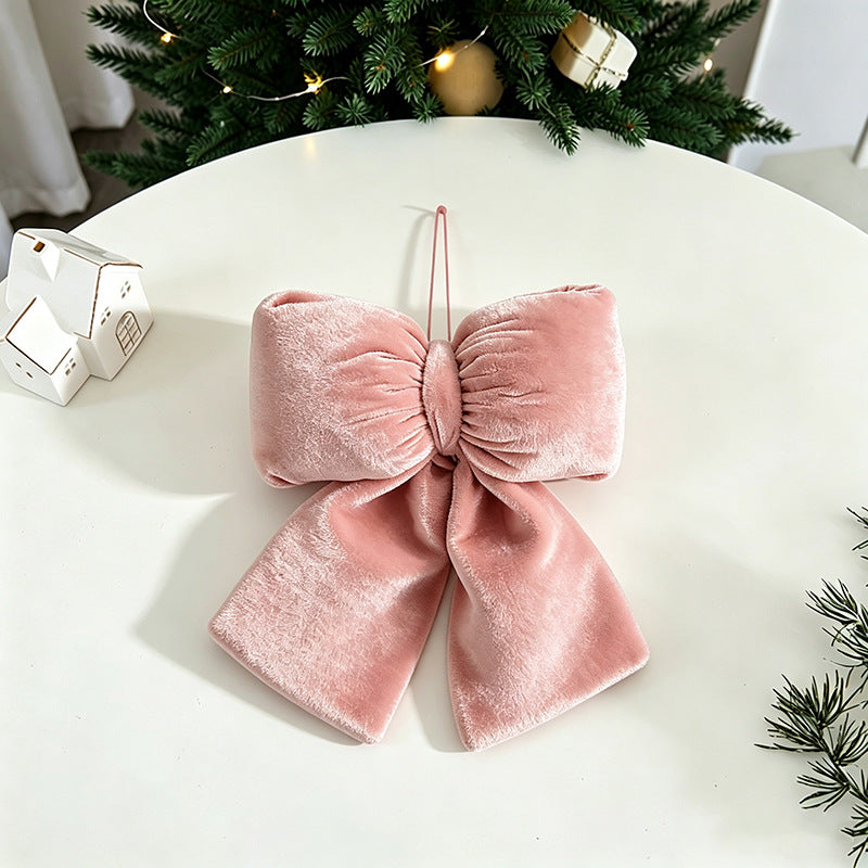 Dekorative Plaid Stoff Schleifen Ornament