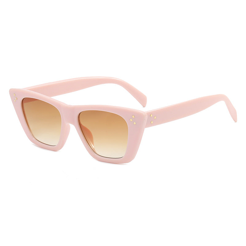 Damen modische Cat-Eye Sonnenbrille mit UV-Schutz und stilvollem Design Karnz
