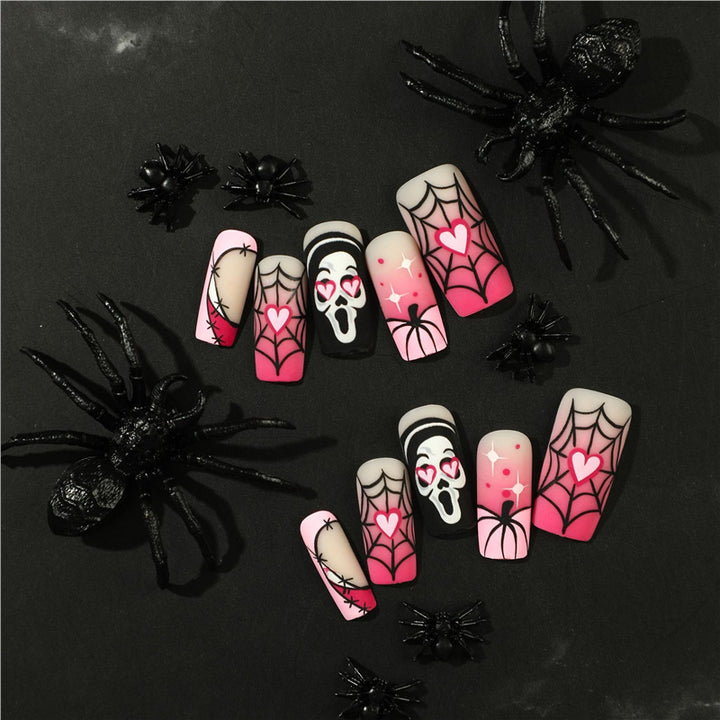 Künstlerische Halloween-Themen Press-On Nail Extensions Karnz