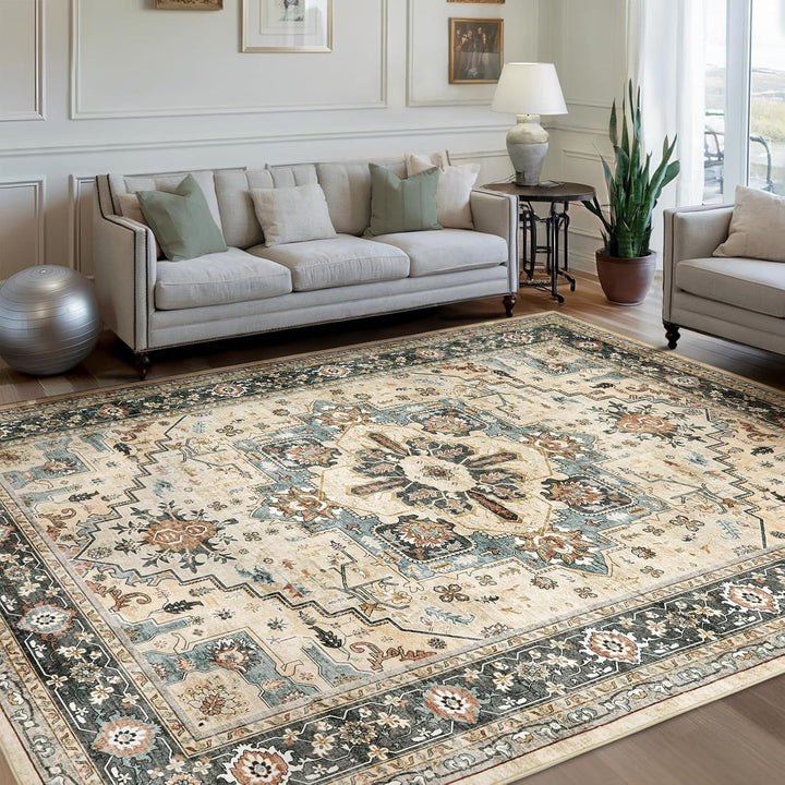 Vintage-inspirierter dekorativer Teppich