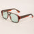 Damen Sonnenbrille im modernen Oversize-Stil mit klarem Rahmen und robusten Gläsern Karnz