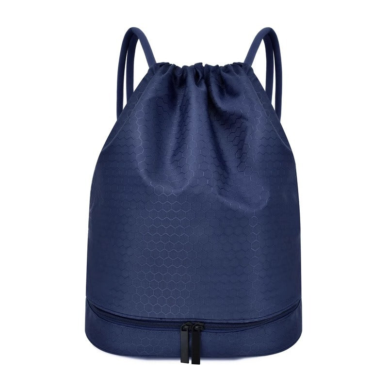 Leichter Hexagonmuster Kordelzug Rucksack Karnz