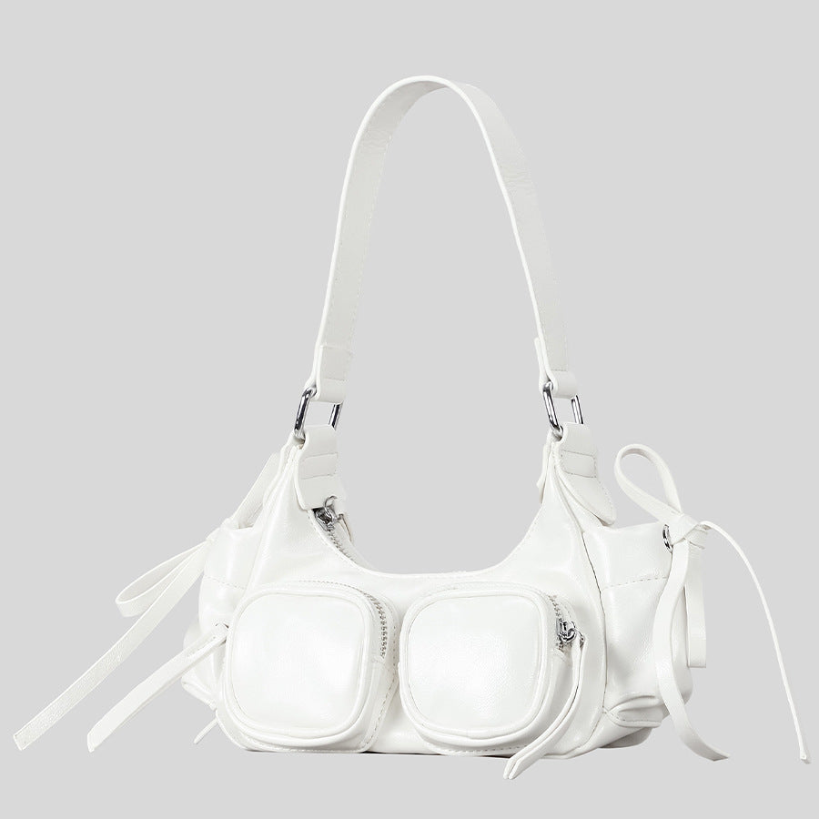Mehrfach-Taschen Leder Handtasche