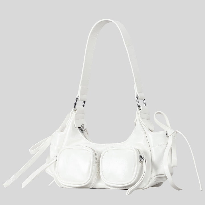 Mehrfach-Taschen Leder Handtasche