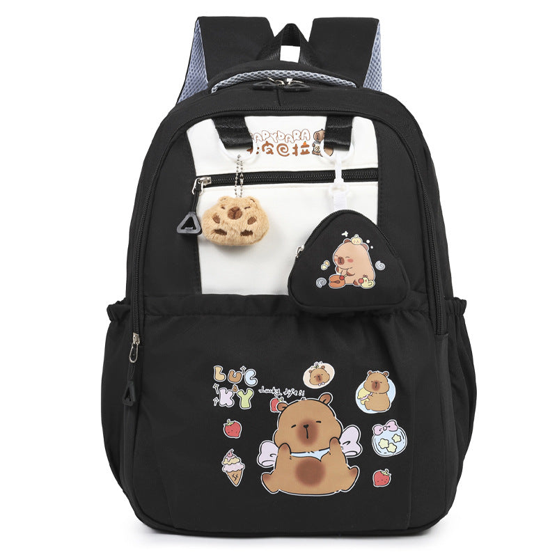 Verspielter Rucksack im Cartoon-Stil