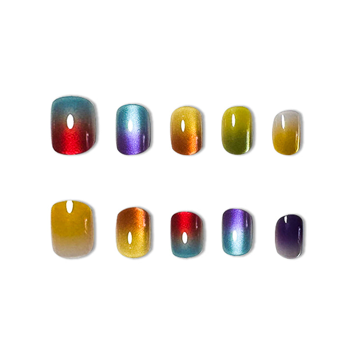 Iridescente Nagelkunstverlängerungen Karnz