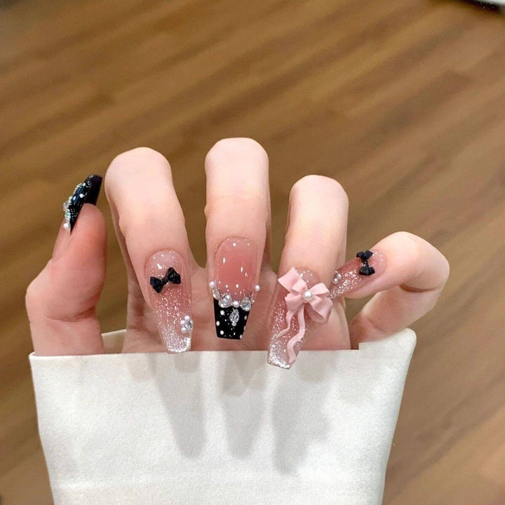 Premium ozean-inspirierte Press-On Nagelerweiterungen Karnz