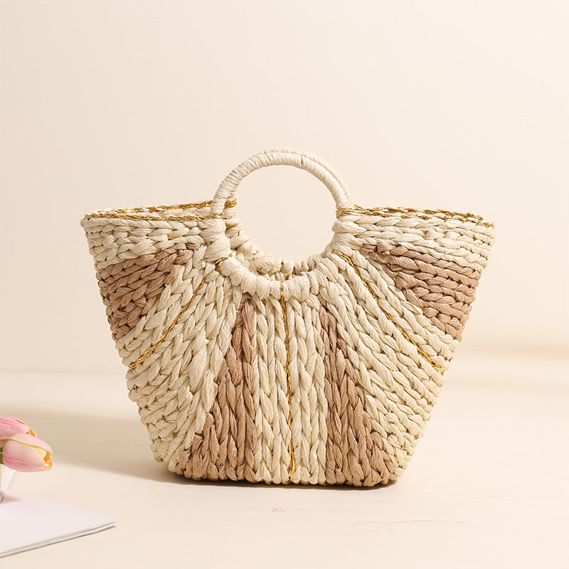 Damen Geflochtene Korbtasche mit elegantem Design Karnz