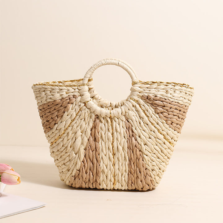 Damen Geflochtene Korbtasche mit elegantem Design Karnz