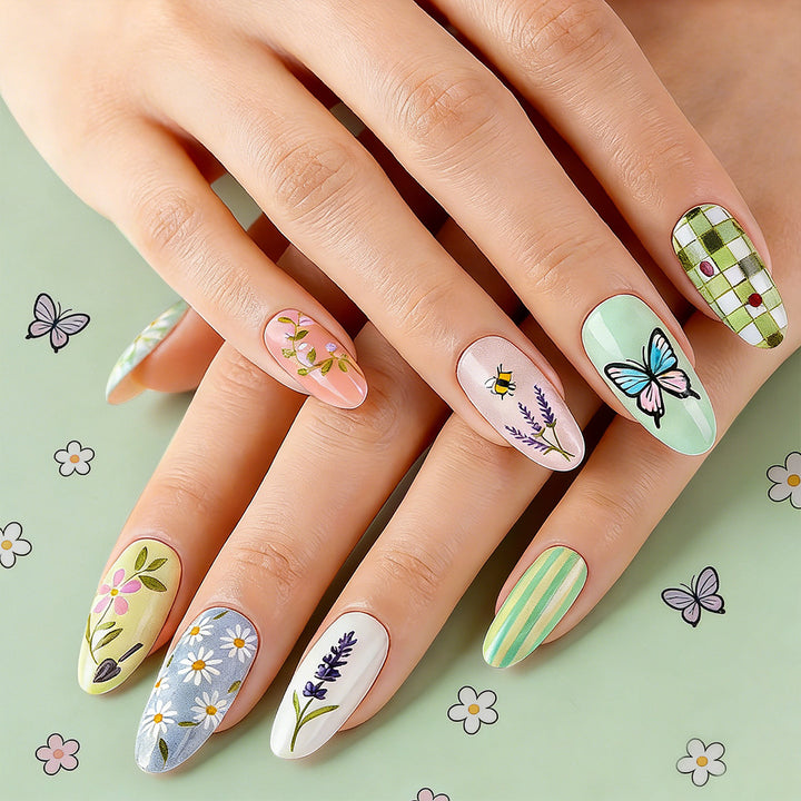 Künstlerische florale Nagelkunst Karnz 1787542804