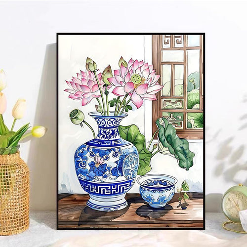 Dekorative Blumenleinwandkunst Karnz