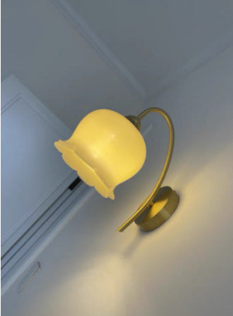 Elegante Wandglaslampe